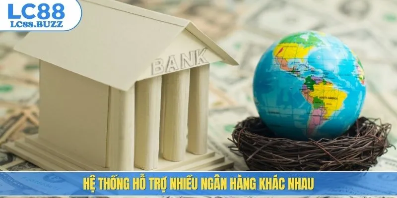 Hệ thống hỗ trợ nhiều ngân hàng khác nhau